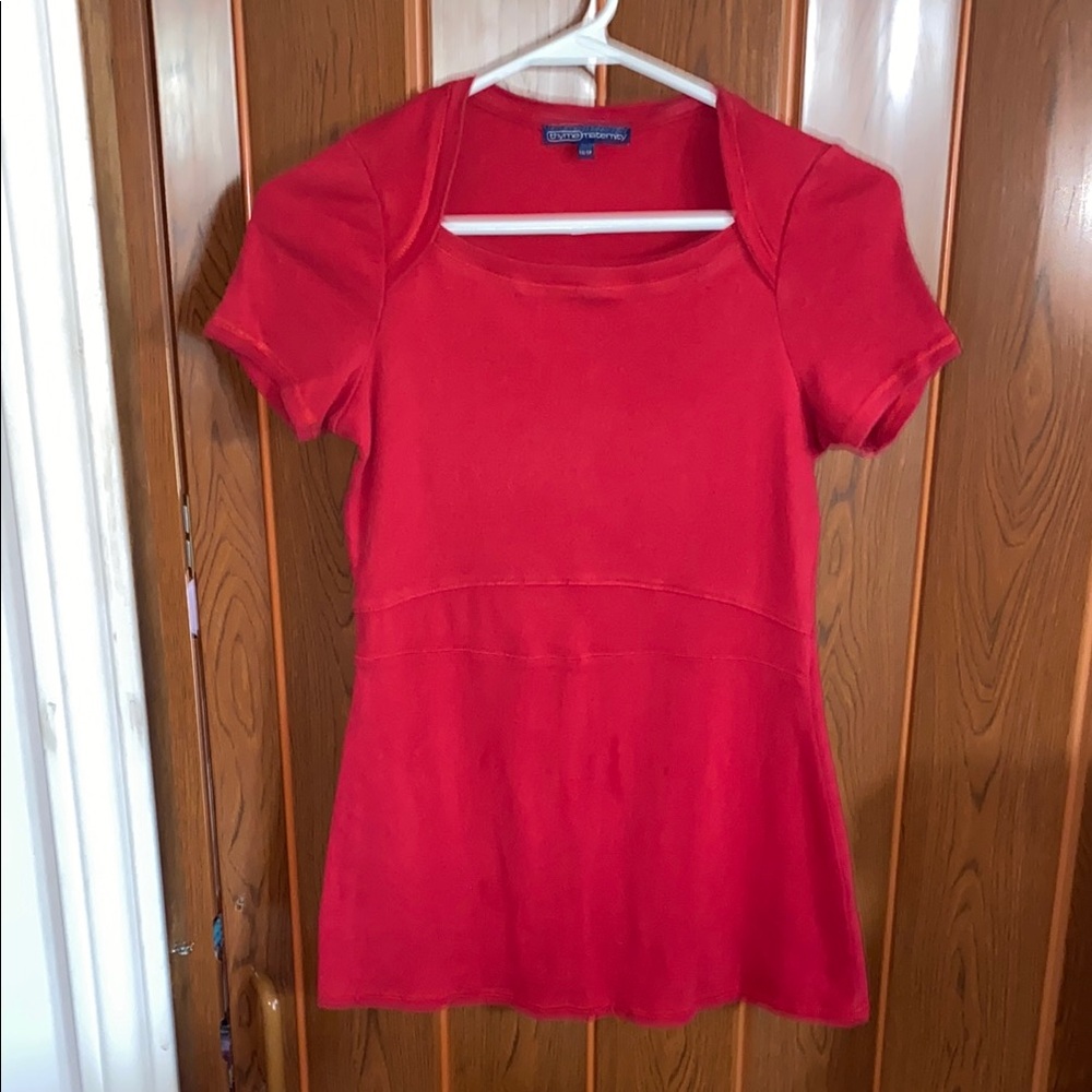 Maternity Vintage Red Women's Top